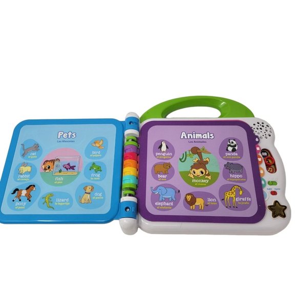 Leap Frog Learning Friends 100 Words Book Educational English Spanish Bilingual - Picture 3 of 8